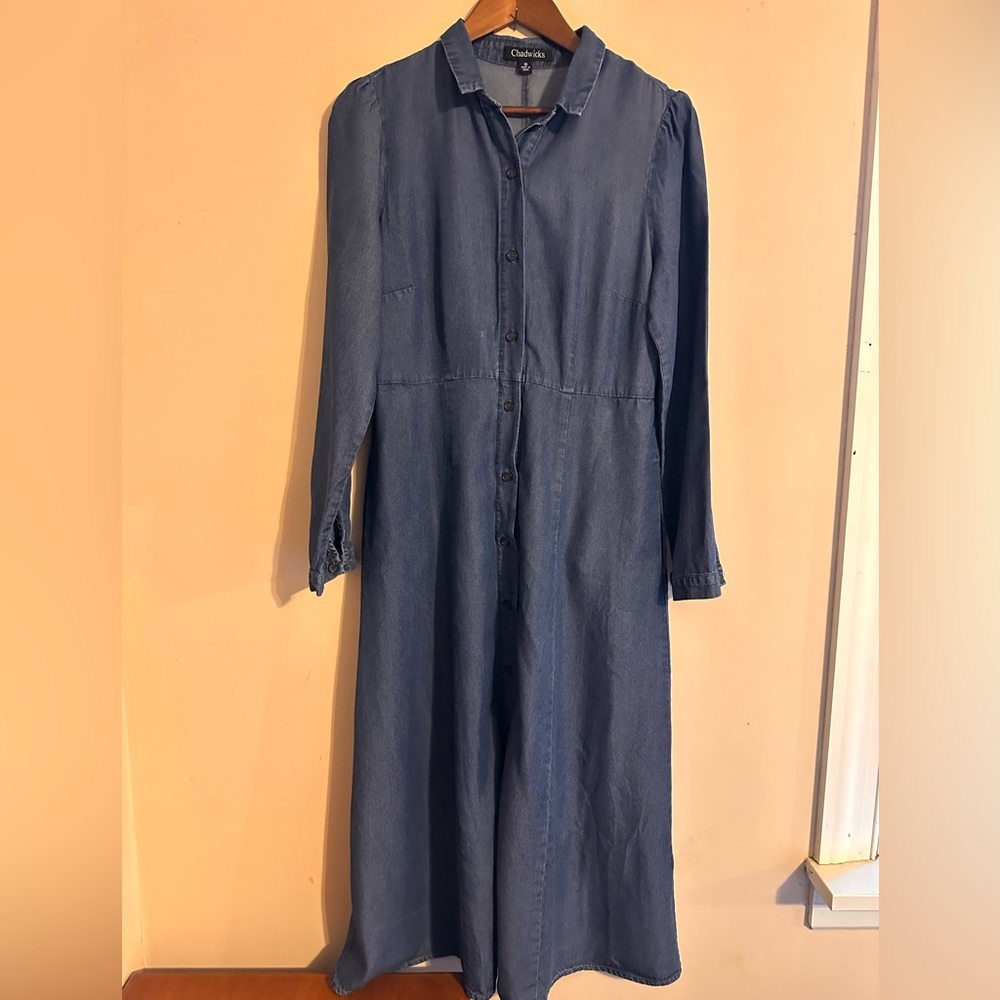 Chadwicks Chambray Maxi Dress